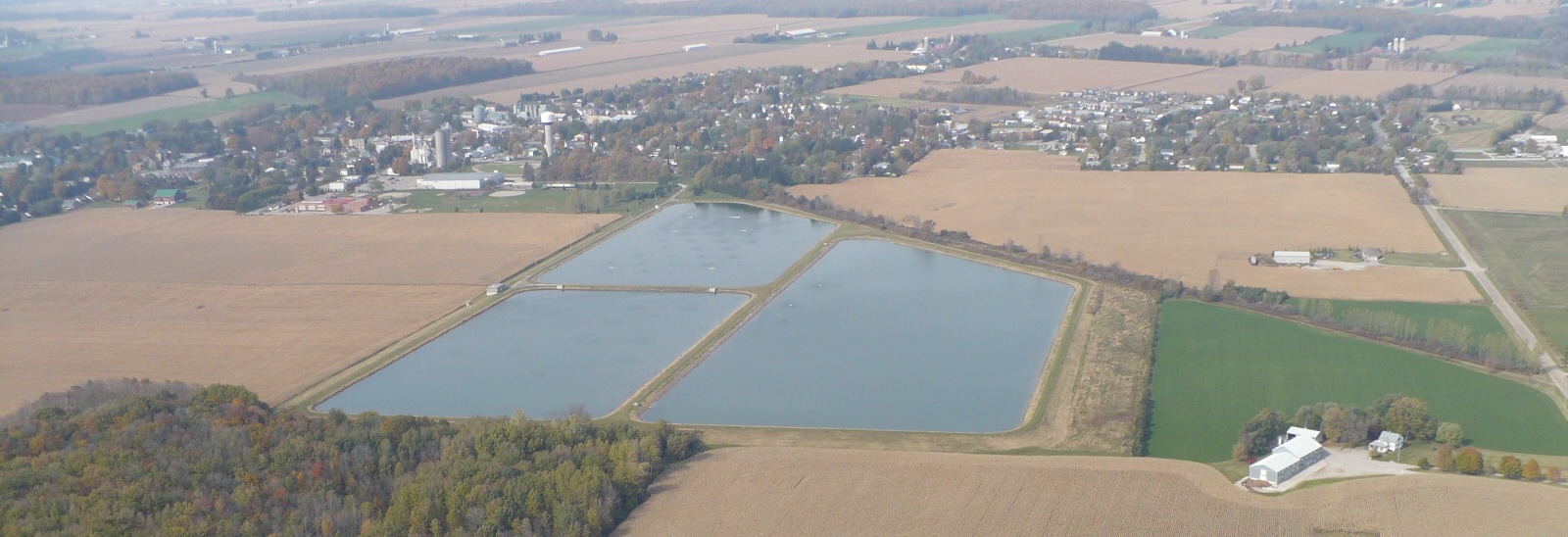 Lagoon wastewater treatment plant