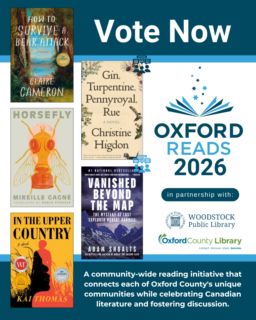 Cast your vote for the 2026 Oxford Reads title